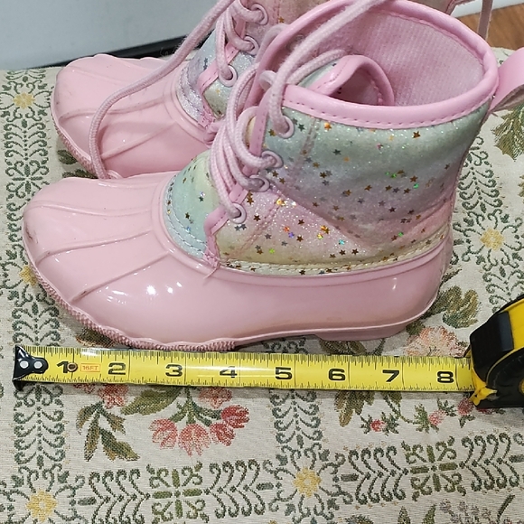 Source Unknown Pink and Rainbow Kids Boots - Picture 6 of 6